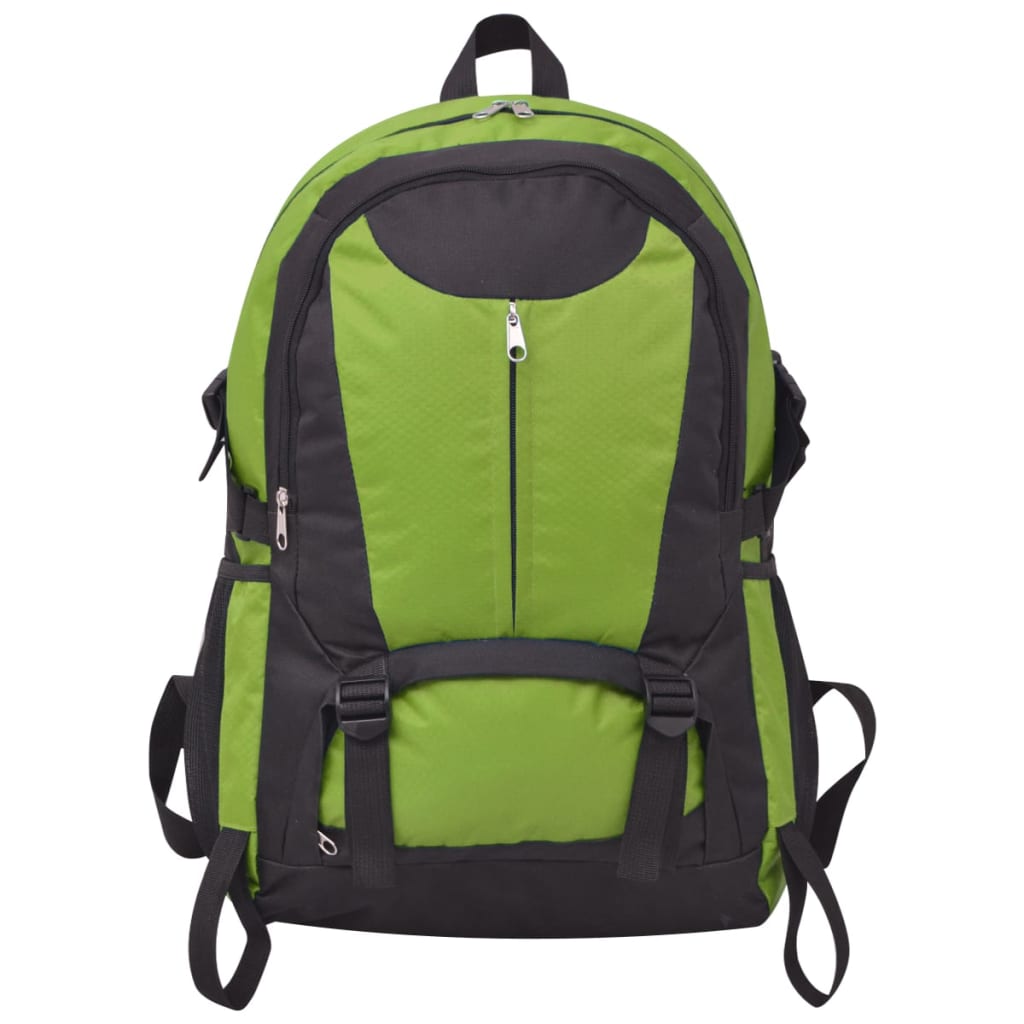 vidaXL Turistický batoh, 40 l, čierno-zelený