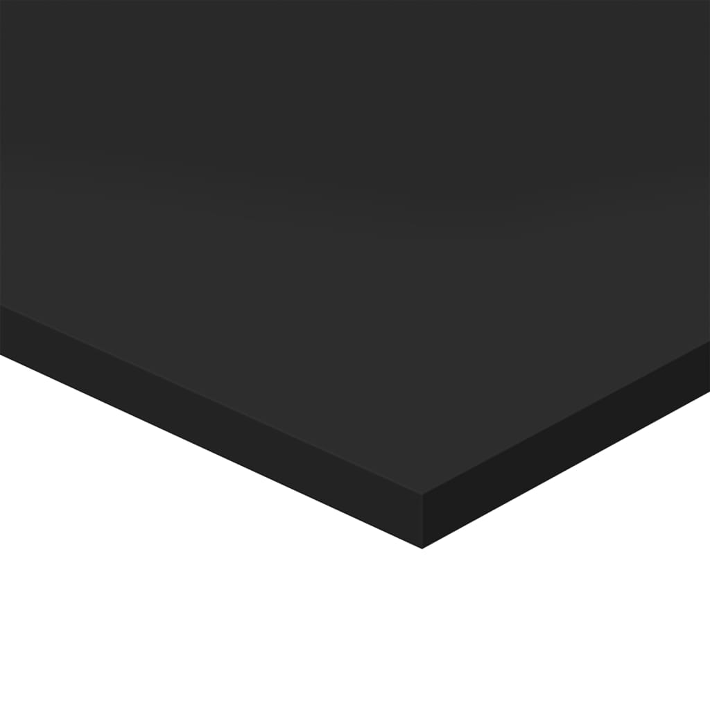 vidaXL Prídavné police 4 ks, lesklé čierne 60x40x1,5 cm, drevotrieska