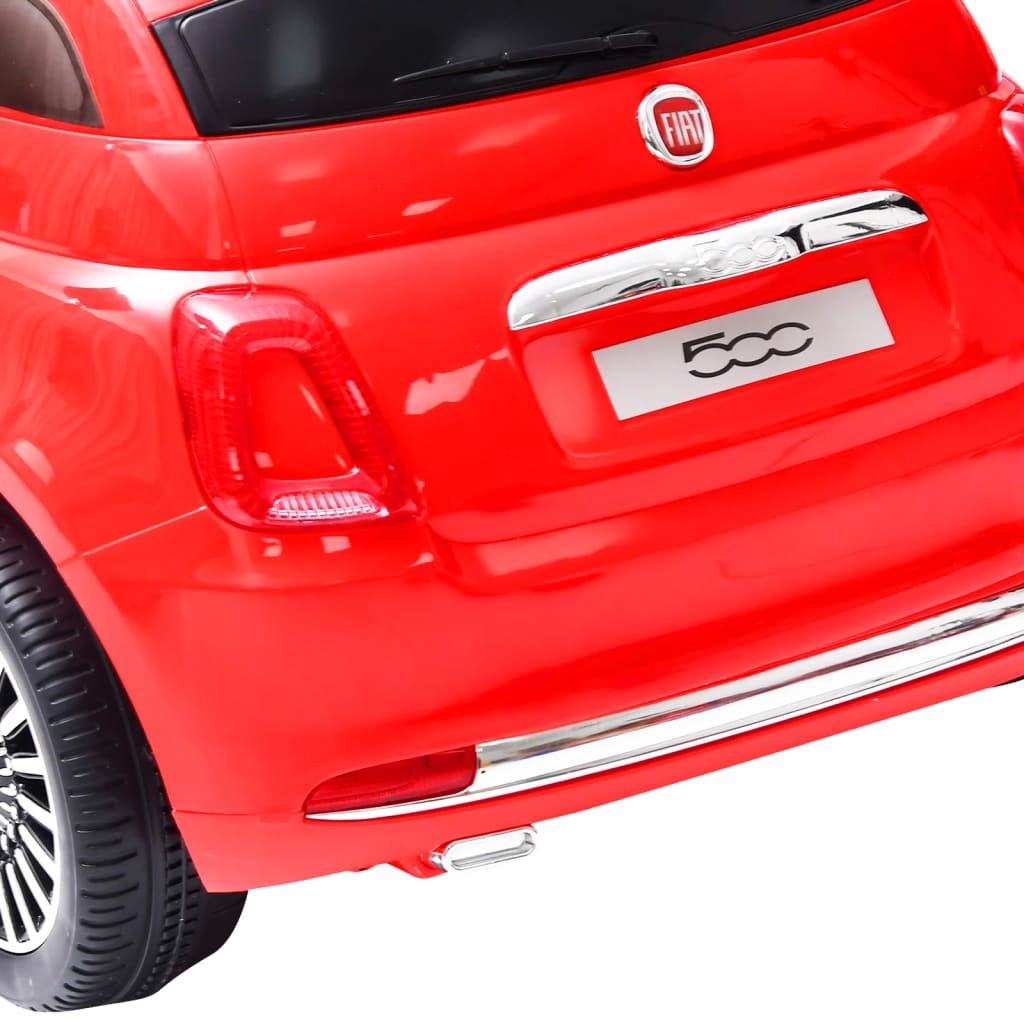 vidaXL Detské elektrické autíčko Fiat 500, červené