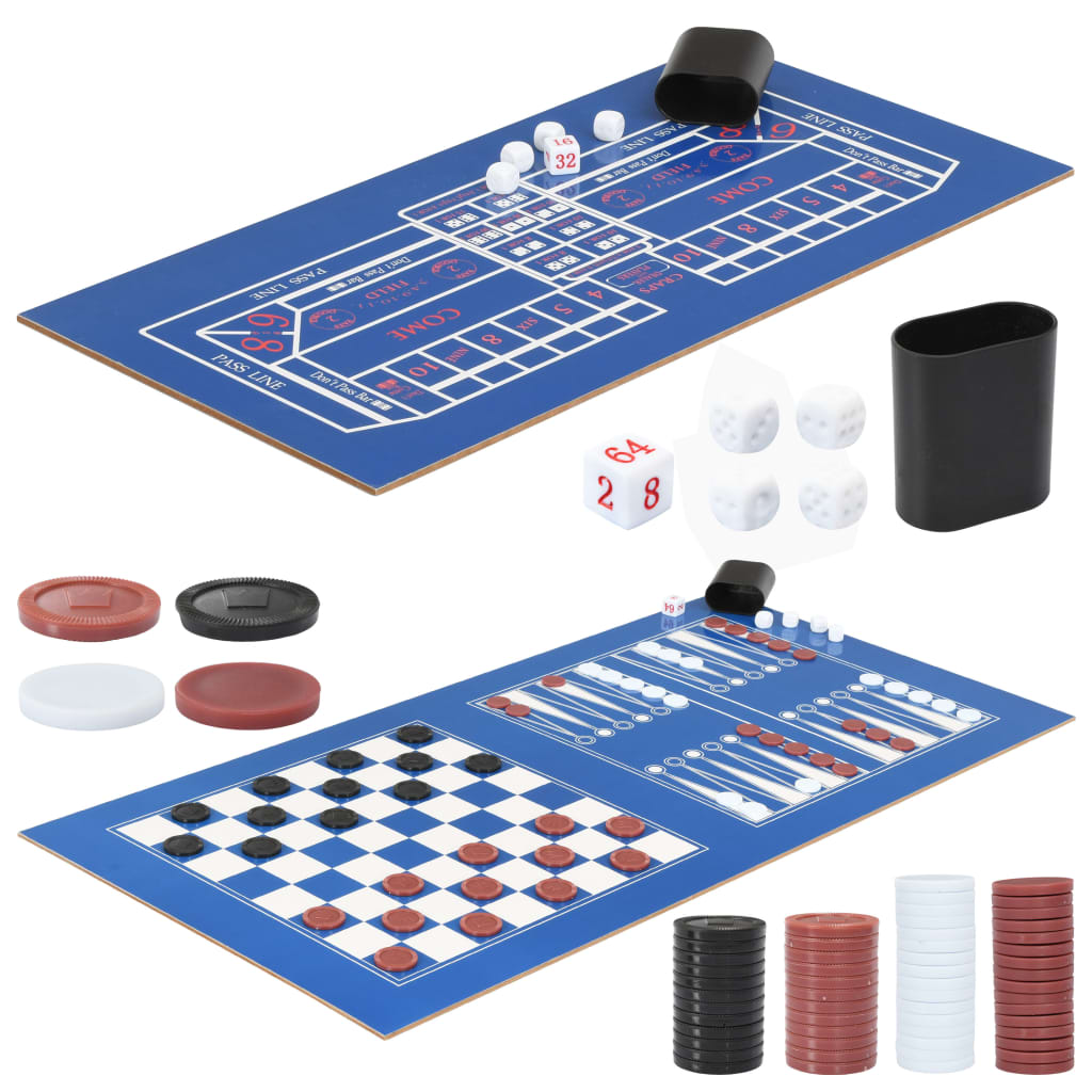 vidaXL 15 v 1 multifunkčný herný stôl čierny 121x61x82 cm