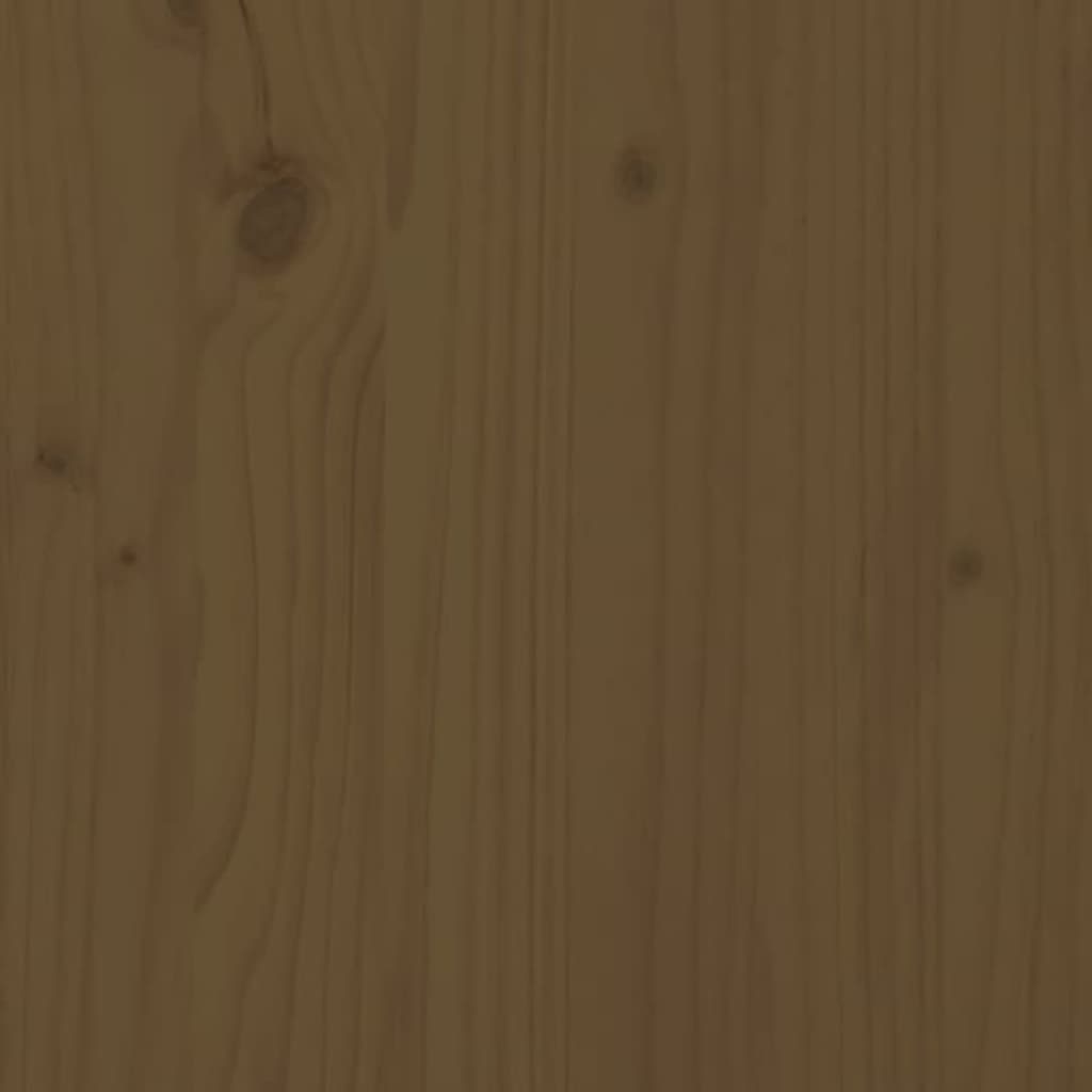 vidaXL Komoda medovo-hnedá 37x34x110 cm masívna borovica