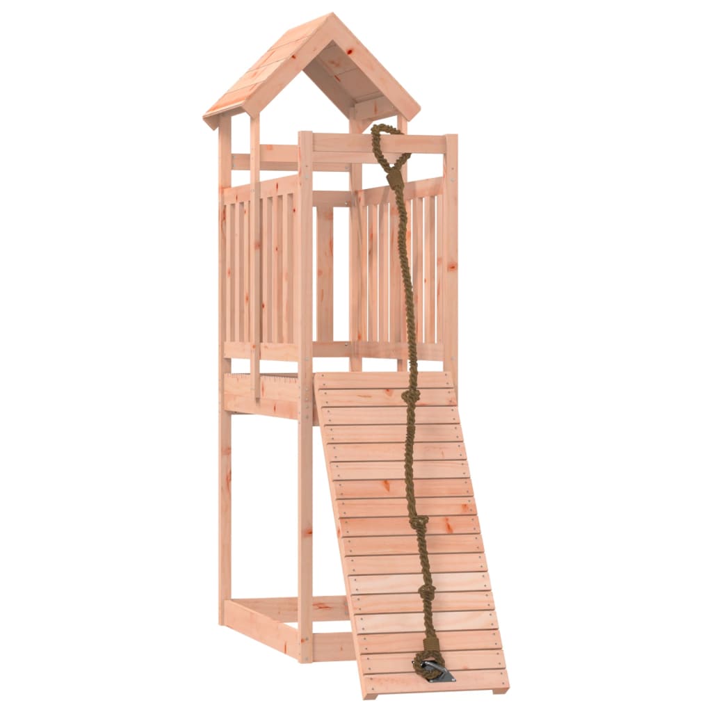 vidaXL Hrací domček s lezeckou stenou masívne drevo Douglas