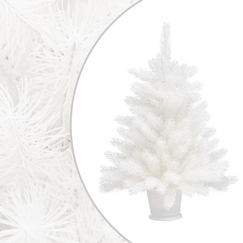 vidaXL Umelý vianočný stromček, realistické ihličie, biely 65 cm