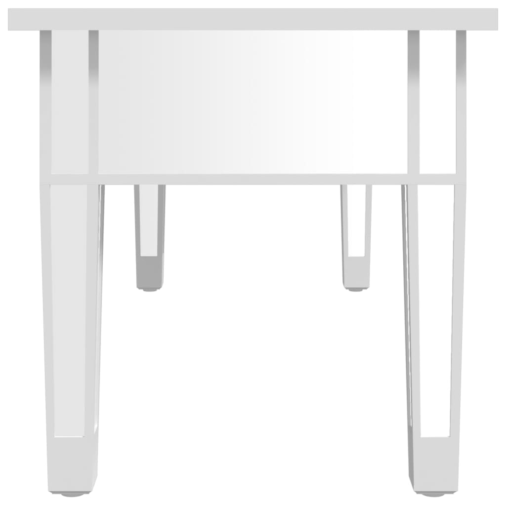 vidaXL Zrkadlový konferenčný stolík 106x45x45 cm spracov. drevo a sklo