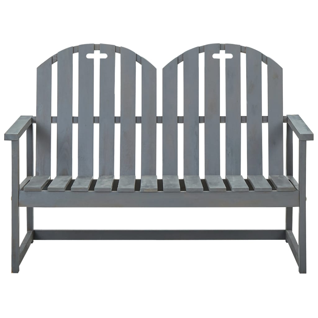 vidaXL Záhradná lavička sivá 110 cm akáciový masív