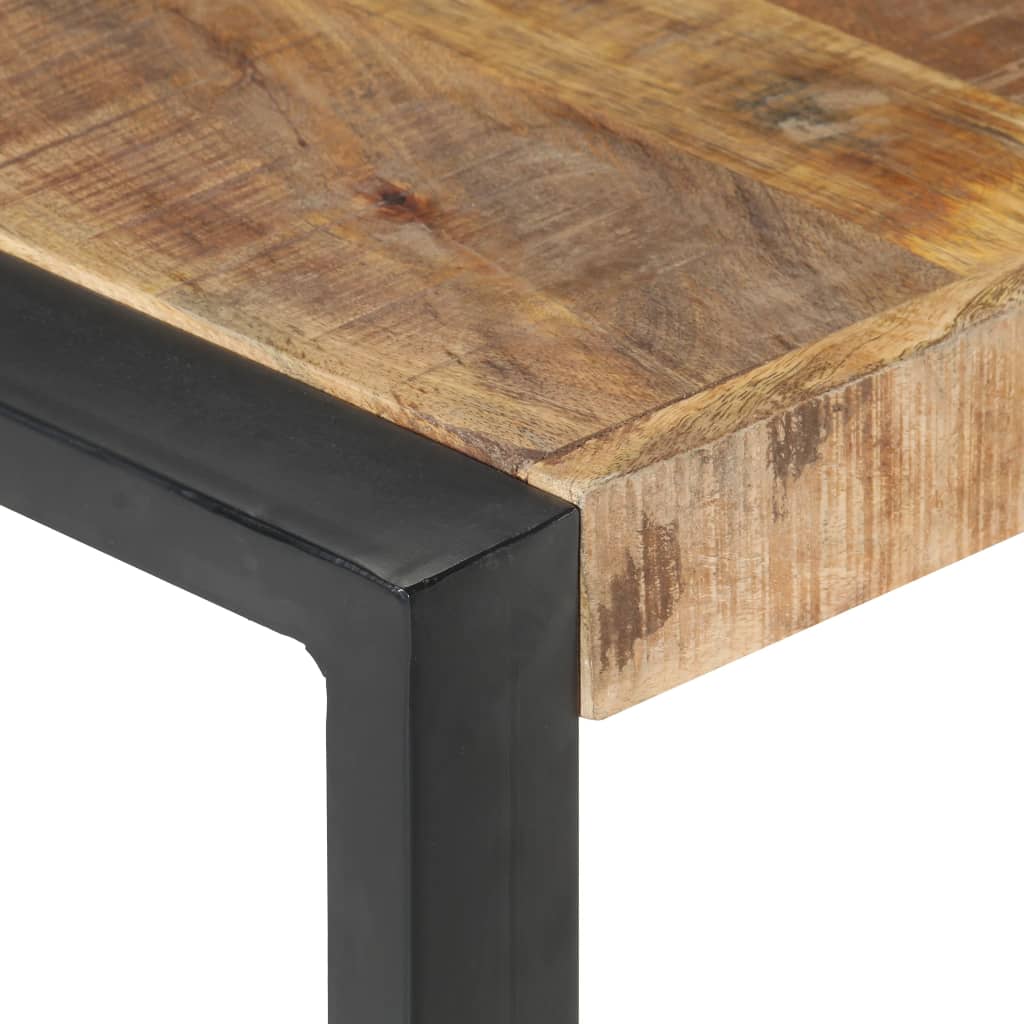 vidaXL Konferenčný stolík 140x140x40 cm, surové mangové drevo