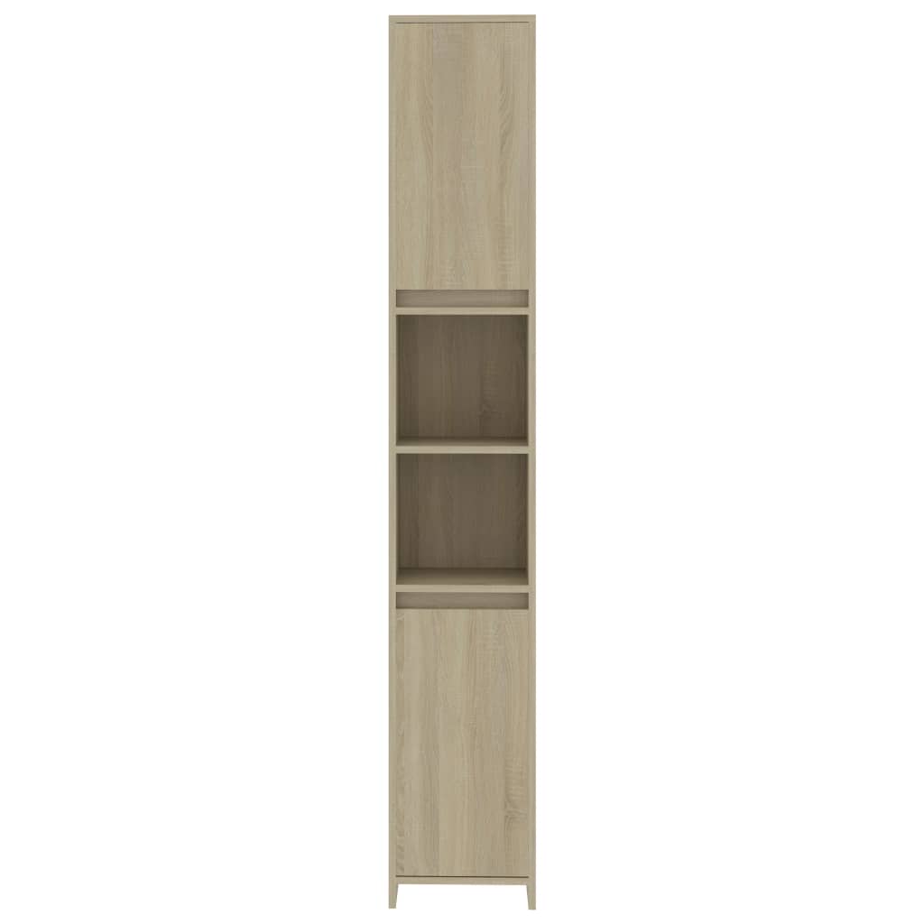 vidaXL 3-dielna súprava kúpeľňového nábytku, dub sonoma, drevotrieska
