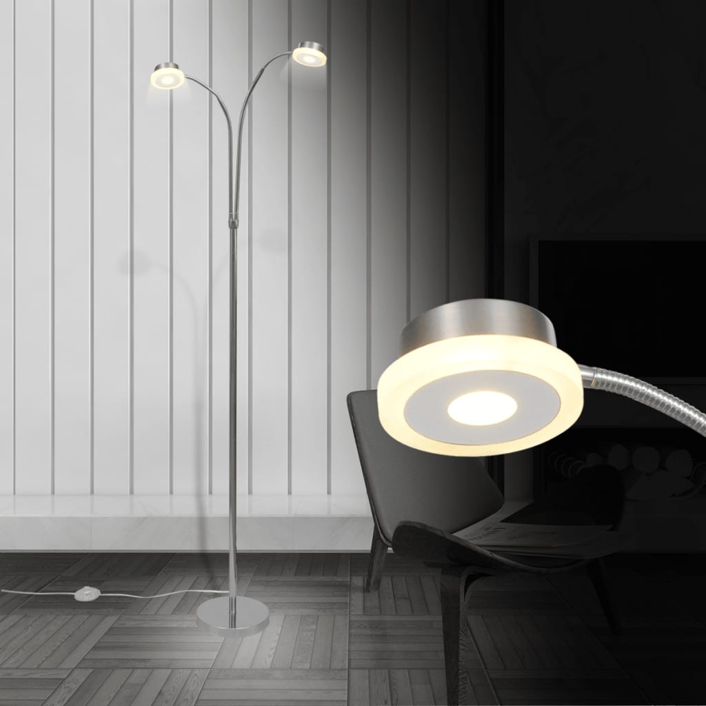 Stojanová lampa s 2 nastaviteľnými ramenami a LED žiarovkami 2 x 5 W