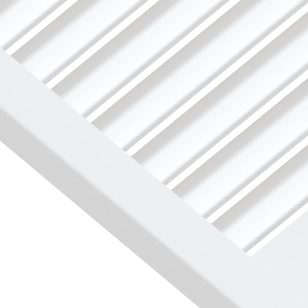 vidaXL Lamelové dvierka na skrinku 4 ks, biele 61,5x39,4 cm , borovica