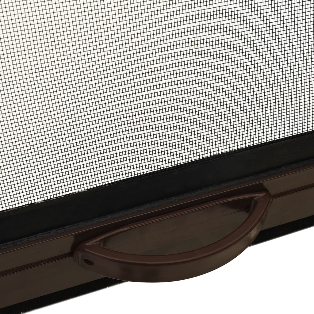 vidaXL Rolovacia okenná sieťka proti hmyzu hnedá 150x170 cm