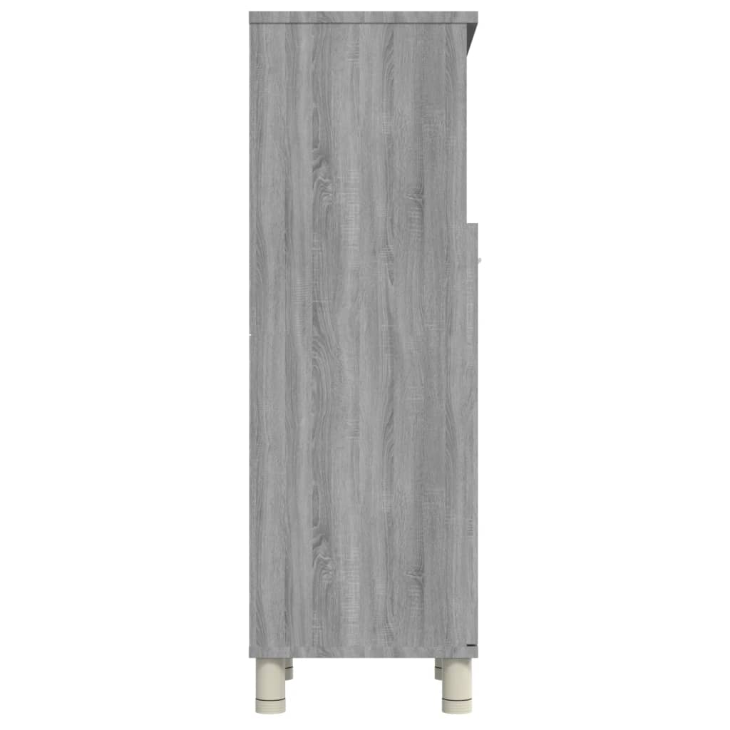 vidaXL Kúpeľňová skrinka sivý dub sonoma 30x30x95 cm spracované drevo