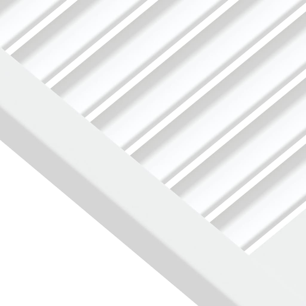 vidaXL Lamelové dvierka na skrinku 4 ks, biele 61,5x49,4 cm, borovica