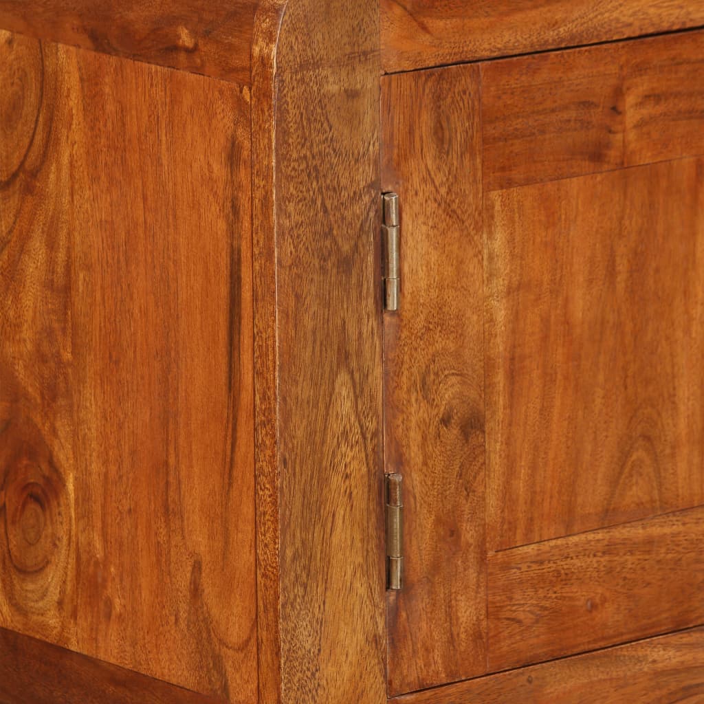 vidaXL Komoda, drevený masív s medovým náterom 120x30x75 cm