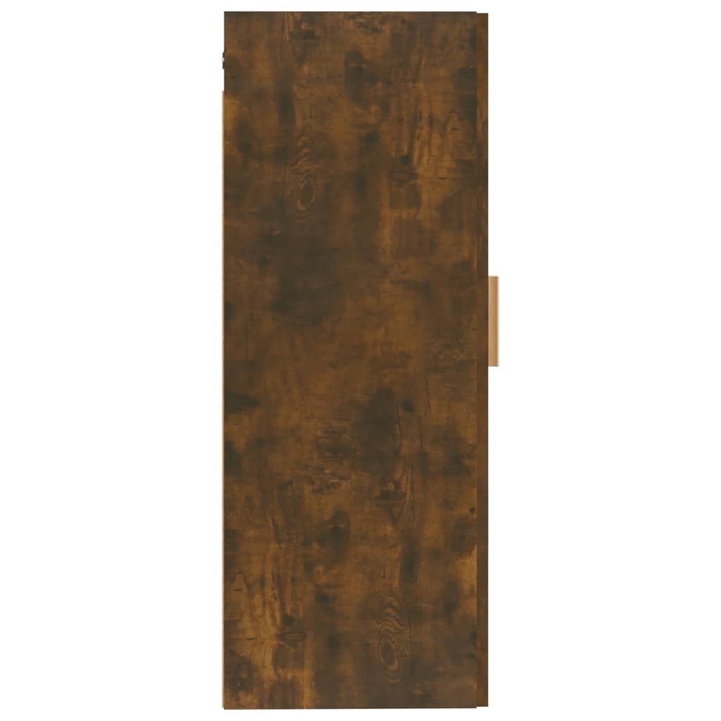 vidaXL Nástenná skrinka dymový dub 35x34x90 cm spracované drevo