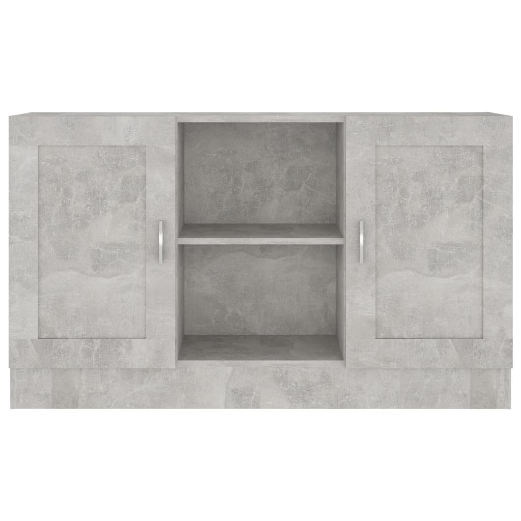 vidaXL Komoda, betónovo sivá 120x30,5x70 cm, kompozitné drevo