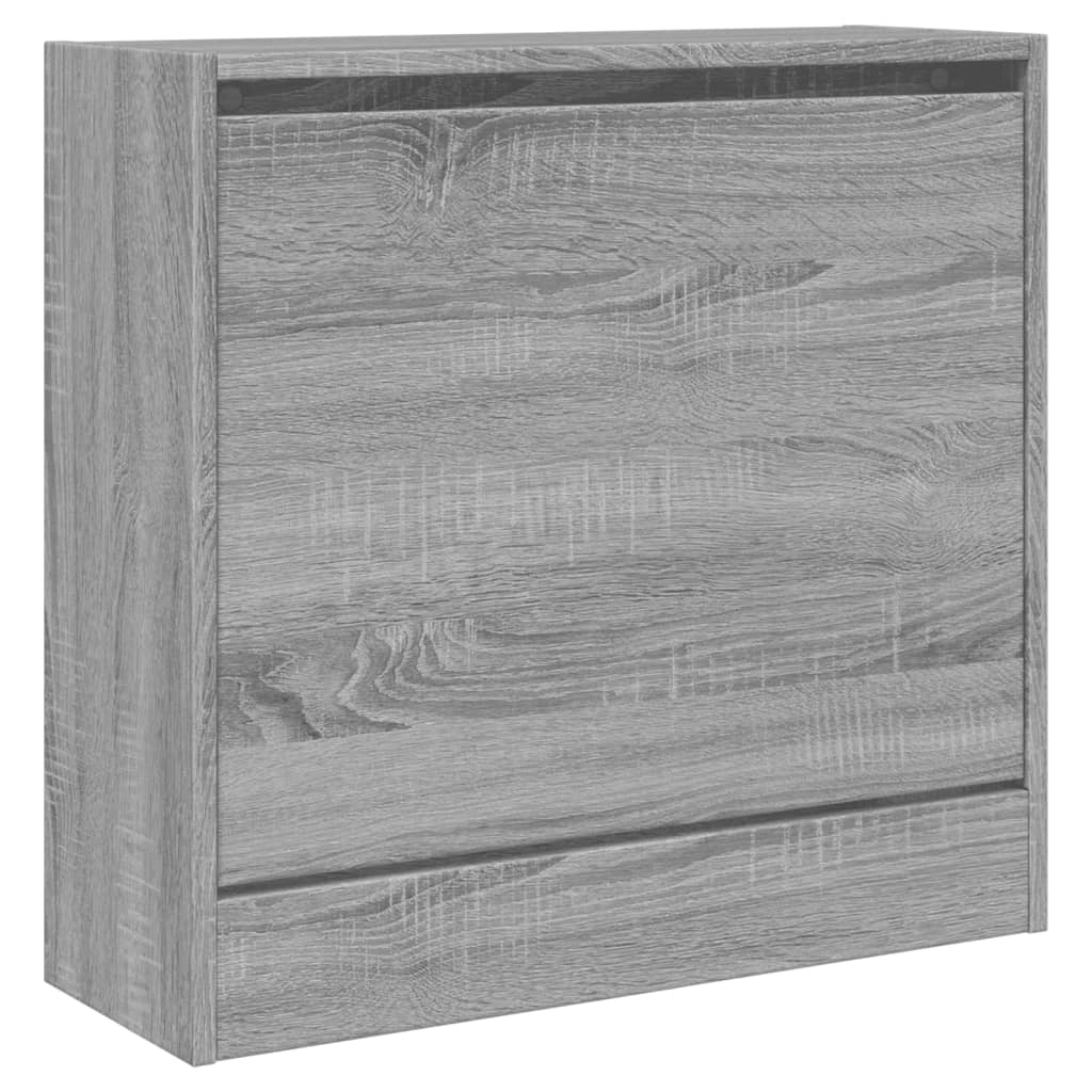 vidaXL Botník sivý dub sonoma 60x21x57 cm spracované drevo