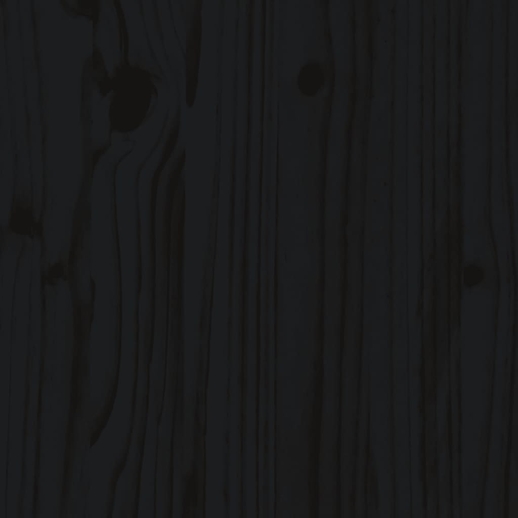 vidaXL Záhradná lavica čierna 80x38x45 cm masívna borovica