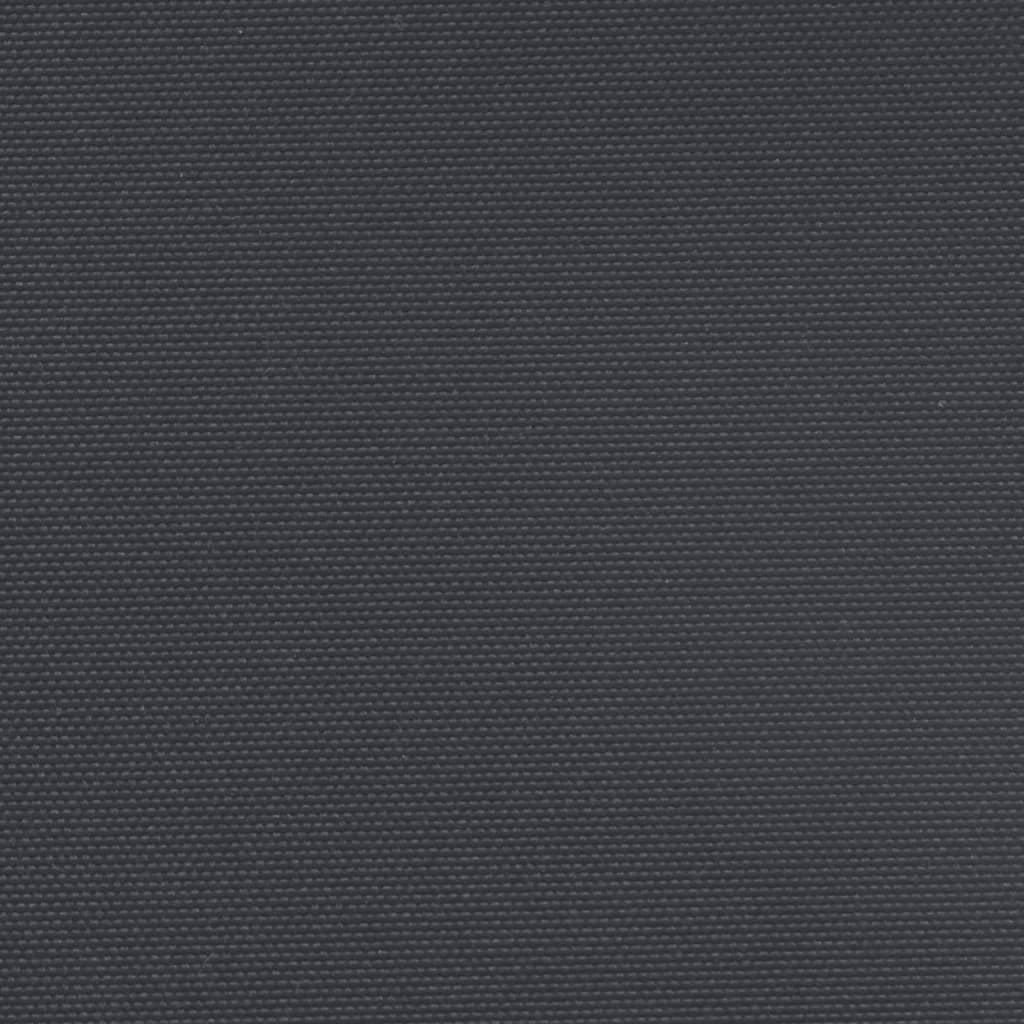 vidaXL Zaťahovacia bočná markíza, čierna 140x600 cm
