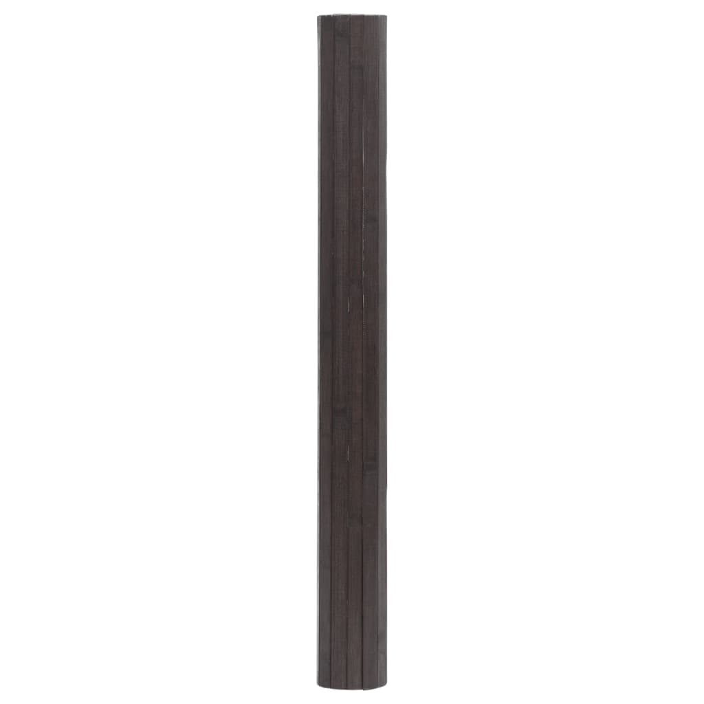 vidaXL Koberec obdĺžnikový tmavohnedý 100x100 cm bambus