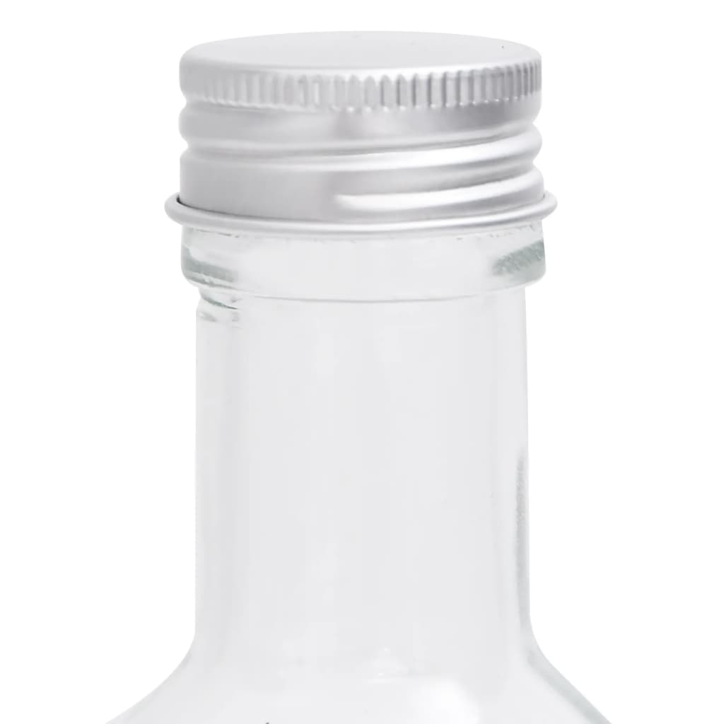 vidaXL Sklenené fľaše so skrutkovacím uzáverom 12 ks štvorcové 250 ml