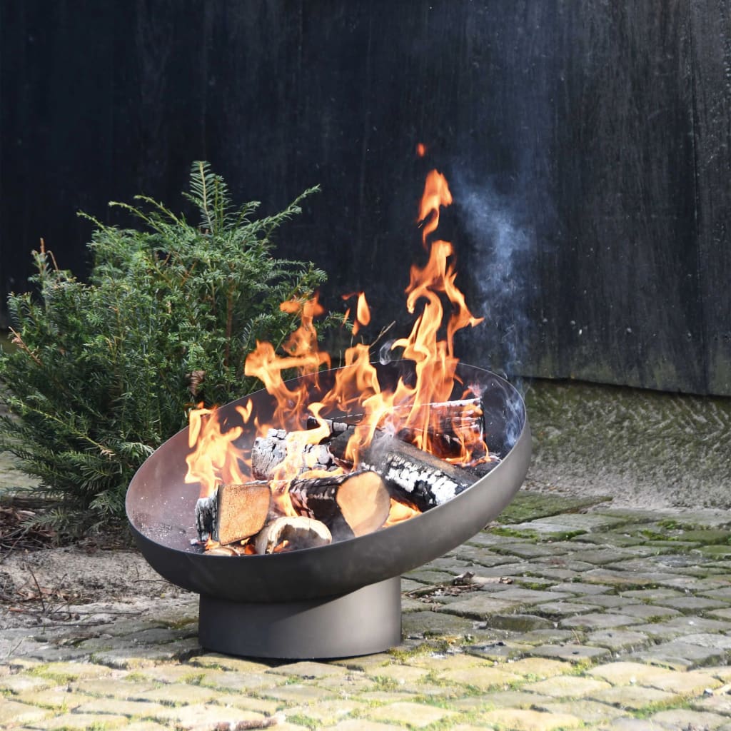 Esschert Design Miska na oheň naklonená čierna oceľ FF402