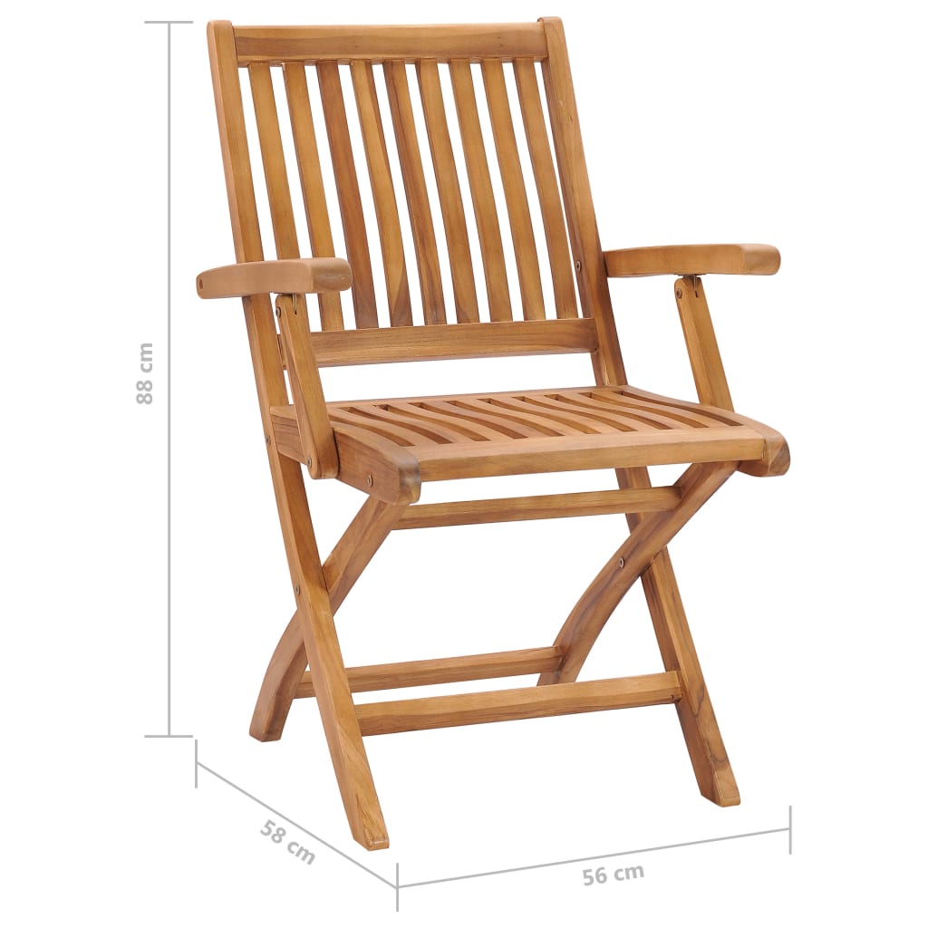 vidaXL Záhradné stoličky 2 ks, antracitové podložky, tíkový masív