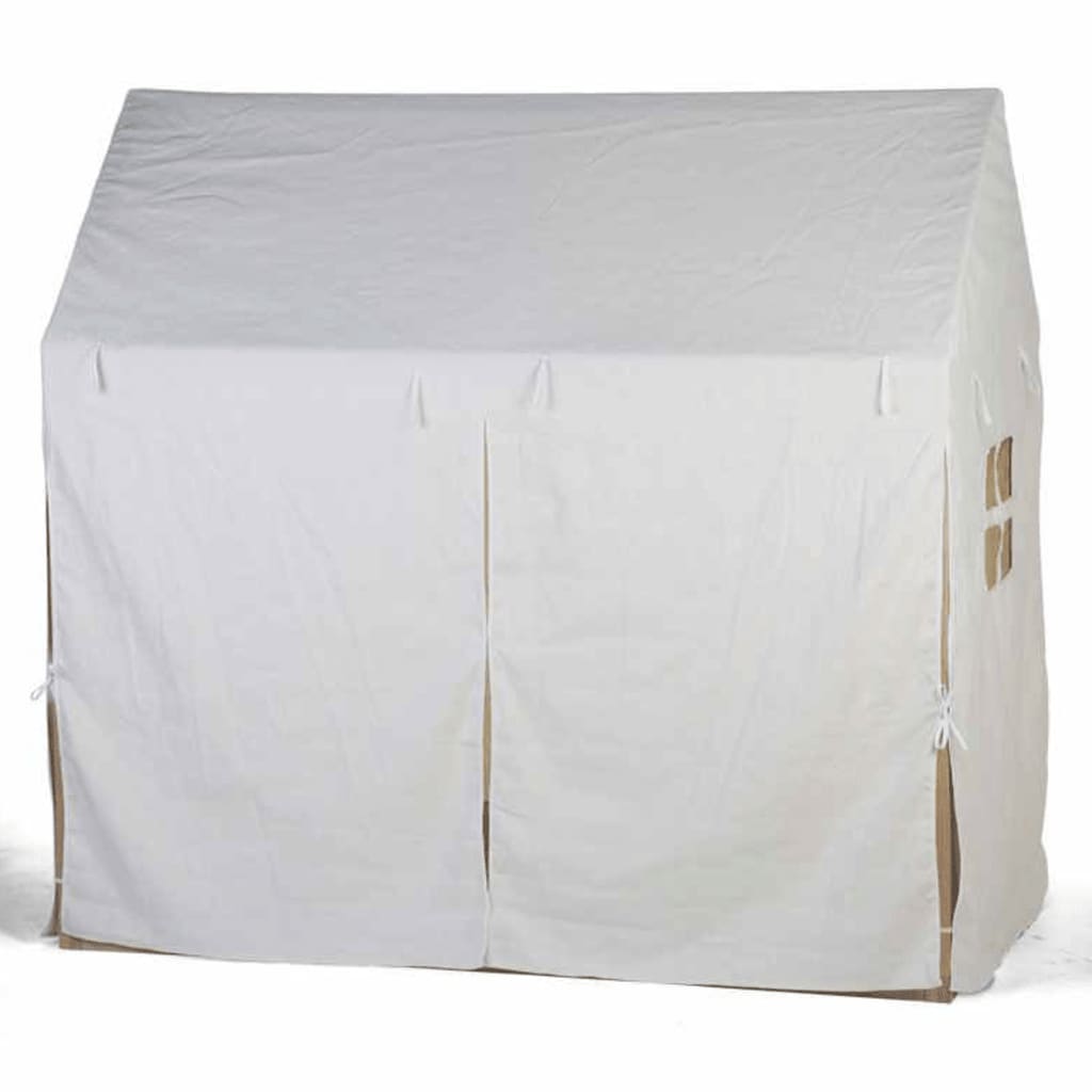 CHILDHOME Kryt na posteľ v tvare domčeka 150x80x140 cm, biely