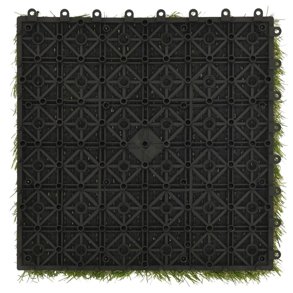 vidaXL Umelý trávnik 22 dlaždíc 30x30 cm zelený