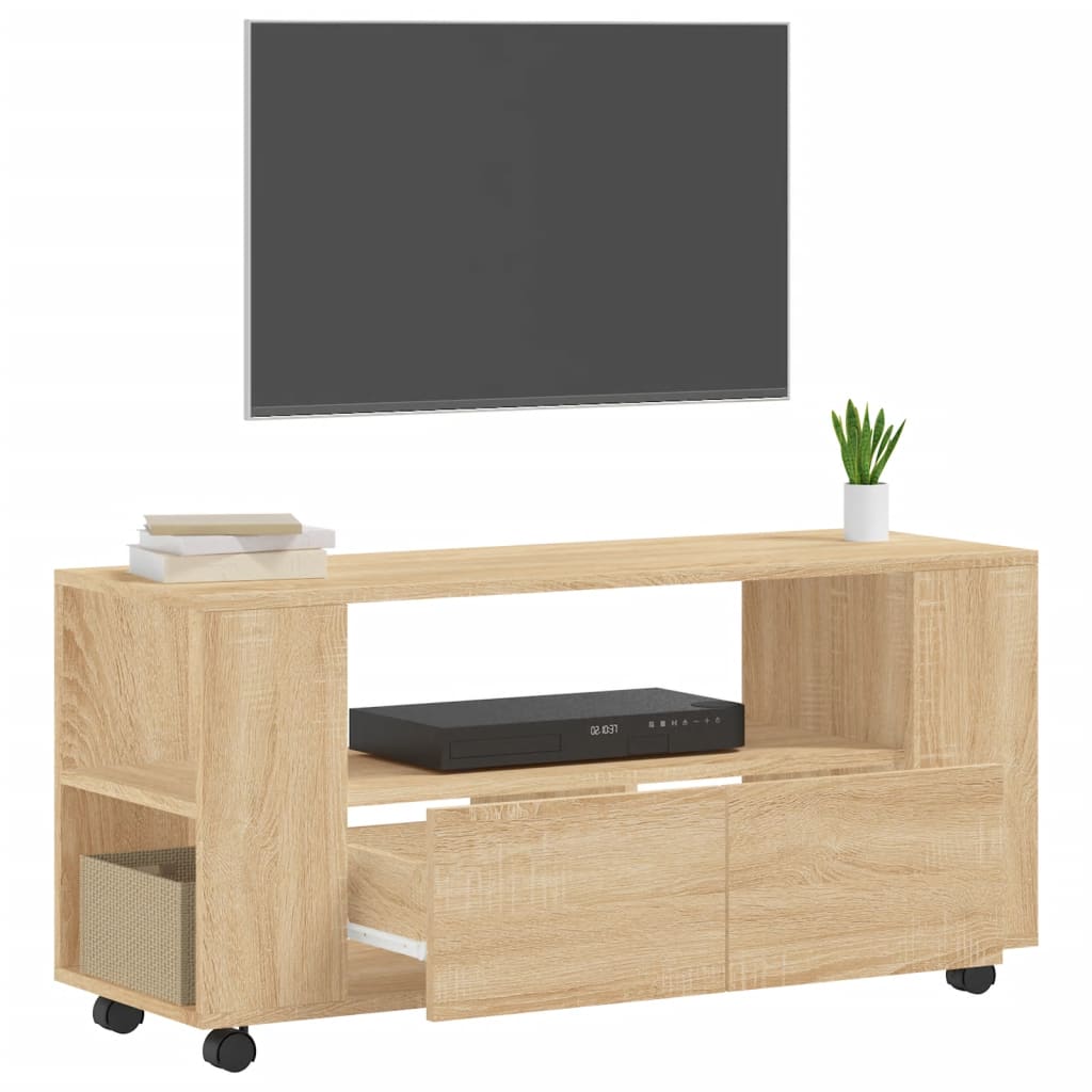 vidaXL TV skrinka dub sonoma 102x34,5x43 cm kompozitné drevo