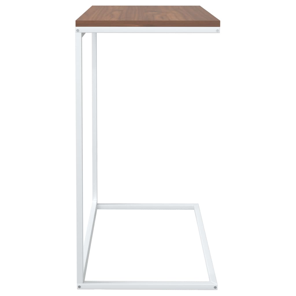 vidaXL Príručný stolík biely 55x35x66 cm spracované drevo