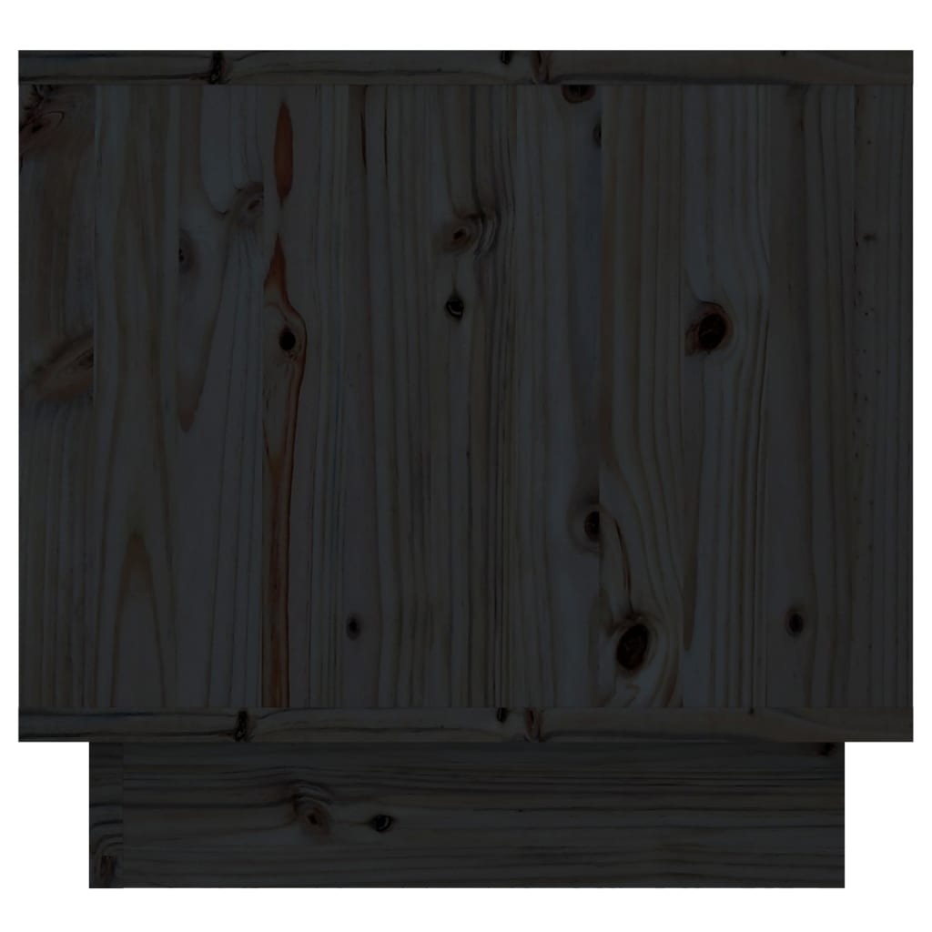 vidaXL Nočný stolík čierny 35x34x32 cm masívne borovicové drevo