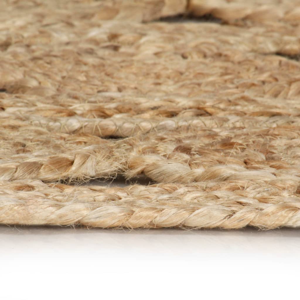 vidaXL Ručne vyrobený koberec z pletenej juty 90 cm