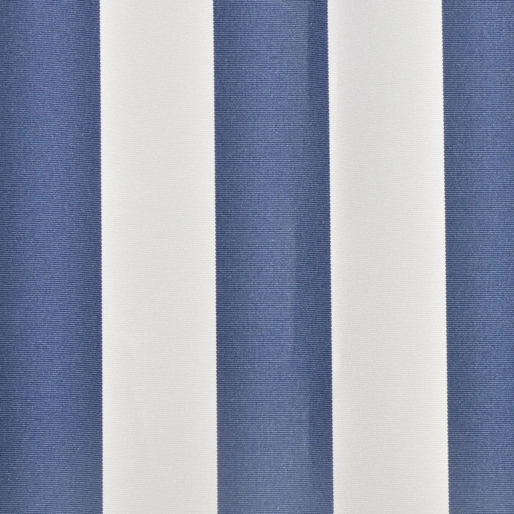 vidaXL Tieniaca plachta na markízu, modro biela 3x2,5 m (bez rámu)