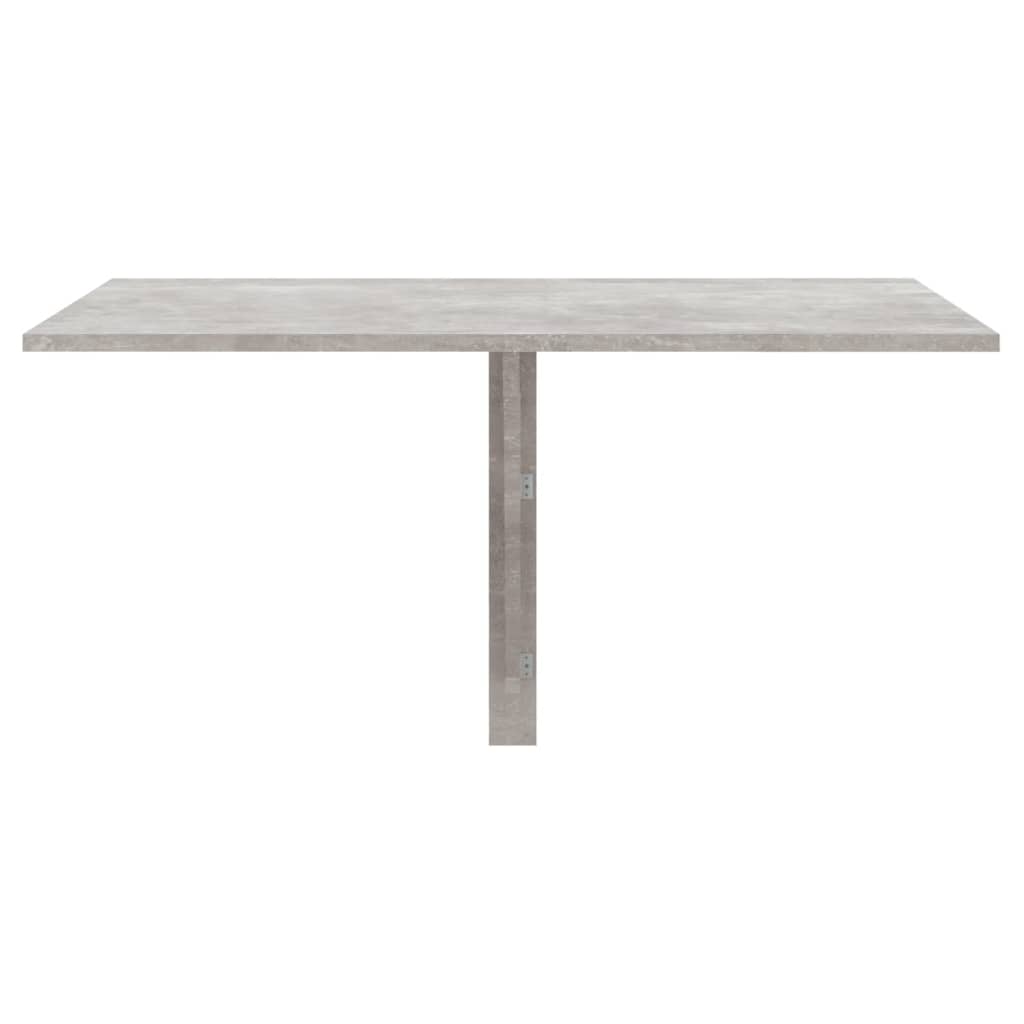 vidaXL Skladací nástenný stôl betónovosivý 100x60x56 cm spracov. drevo