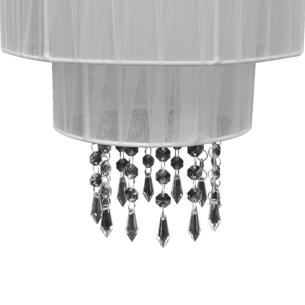 240681 Pendant Ceiling Lamp Chandelier Crystal White - Untranslated