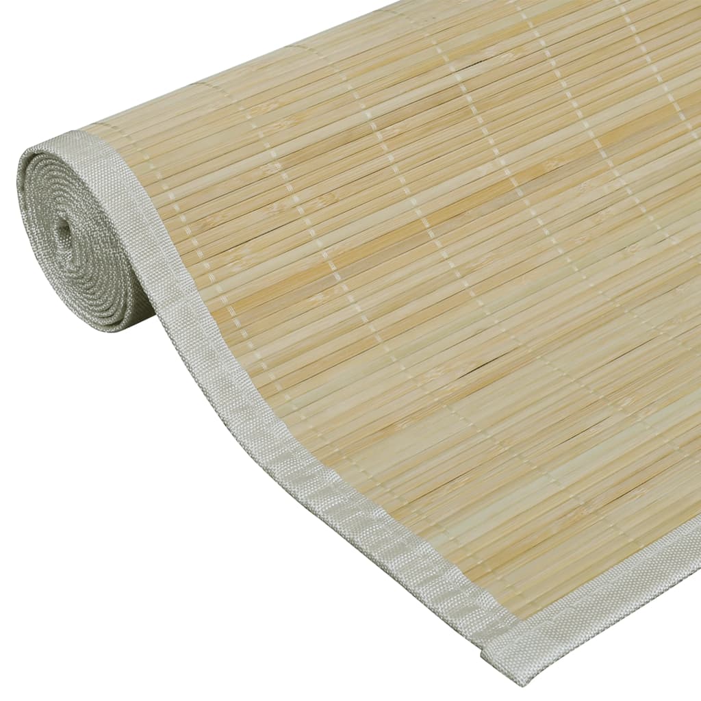 Obdĺžnikový prírodný bambusový koberec 120x180 cm