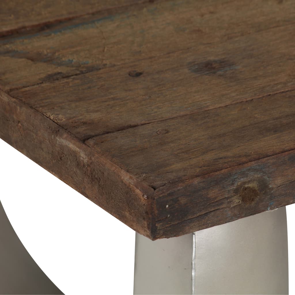 vidaXL Konferenčný stolík Opium, recyklované drevo a oceľ 110x60x35 cm