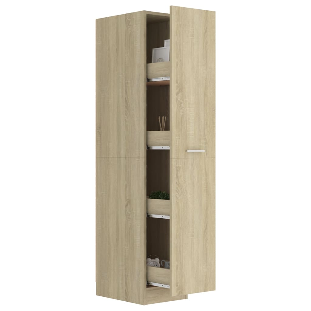 vidaXL Úložná skrinka, dub sonoma 30x42,5x150 cm, kompoztiné drevo