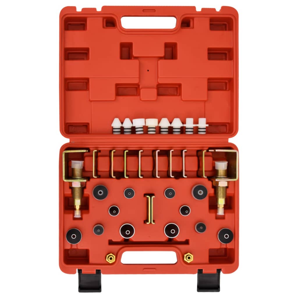 vidaXL Súprava detektora úniku klimatizácie červená 36x27x9 cm