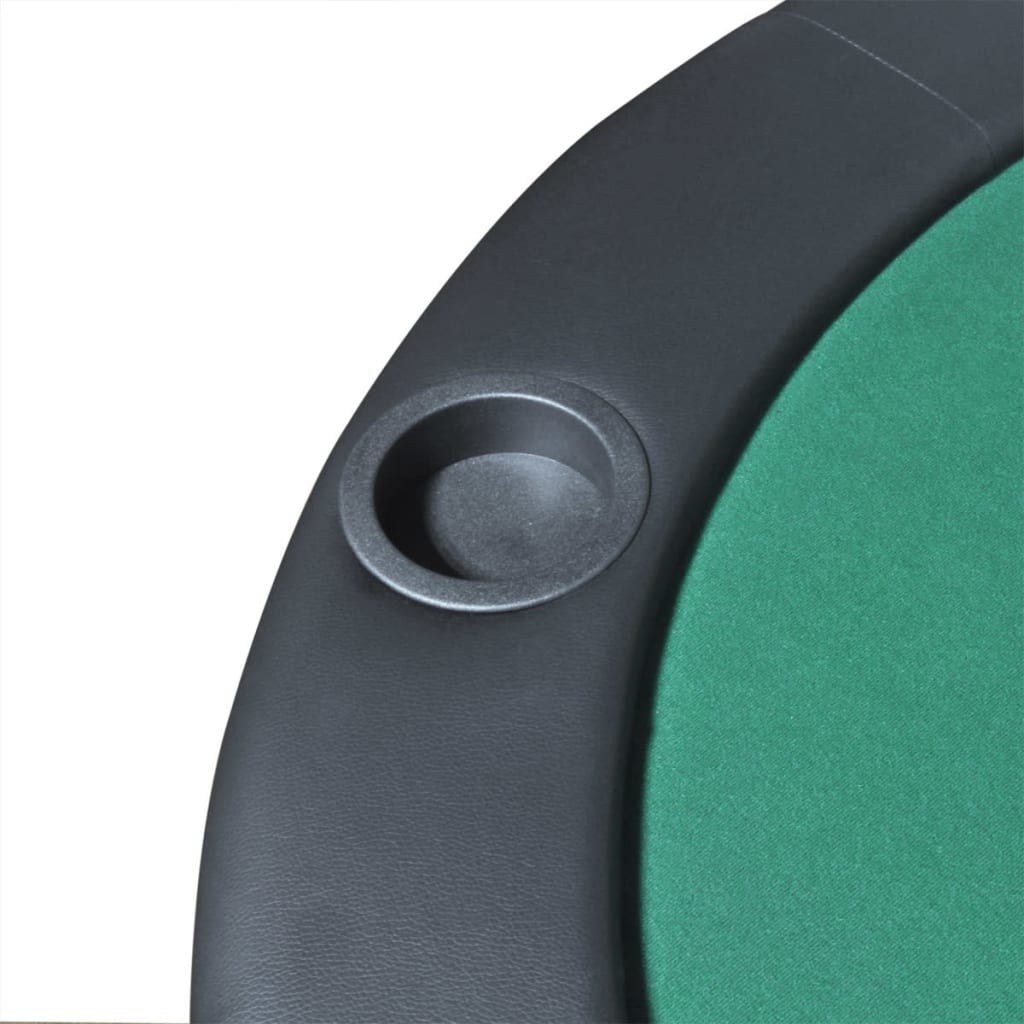 vidaXL Podložka na poker pre 10 hráčov, skladacia, zelená