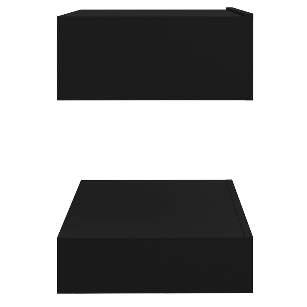 vidaXL Nočný stolík čierny 60x35 cm drevotrieska