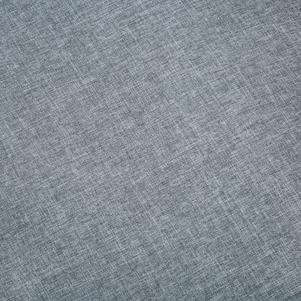 vidaXL Dvojmiestna pohovka, textilná bledosivá