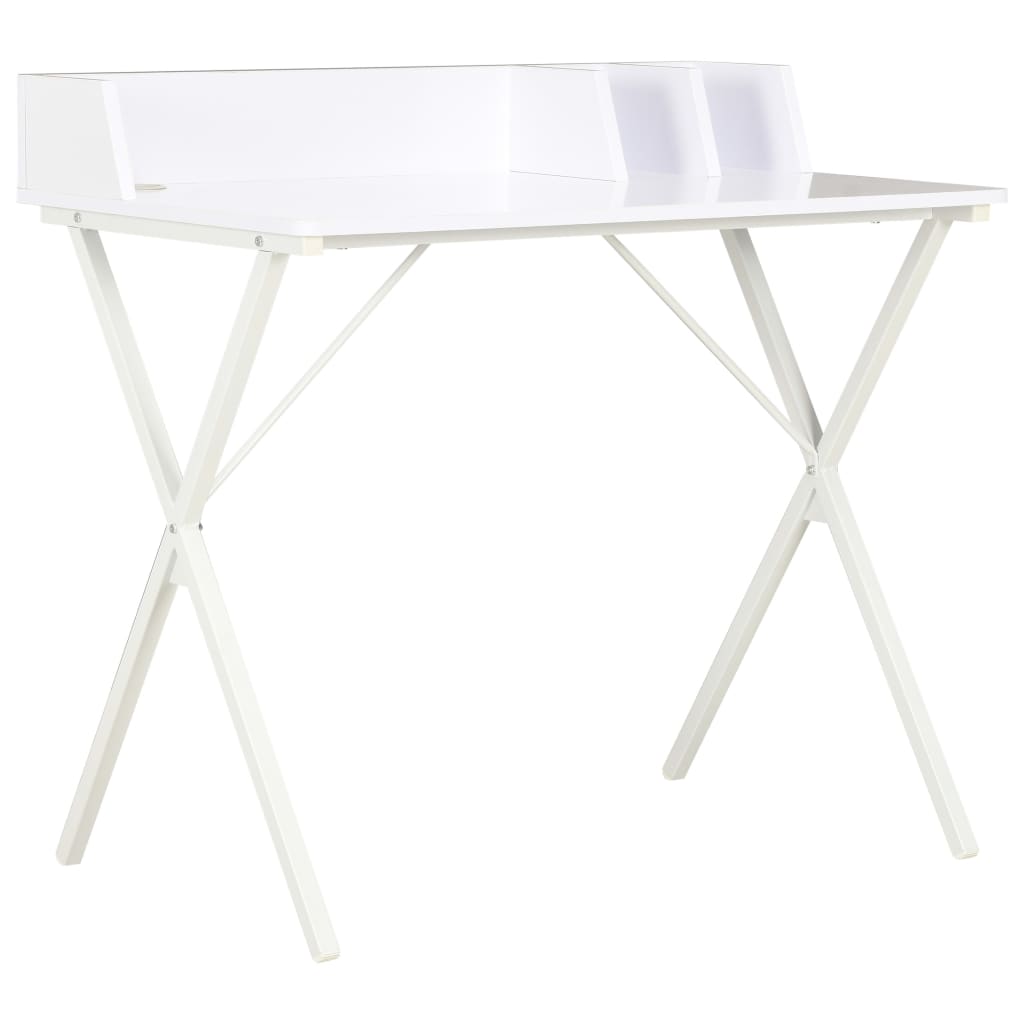 vidaXL Stôl biely 80x50x84 cm