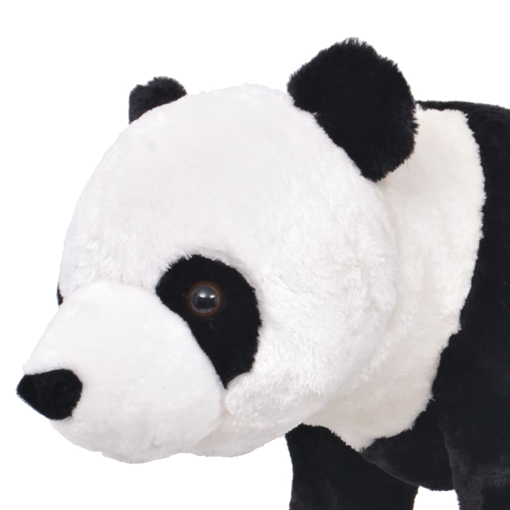 vidaXL Stojaca plyšová hračka panda čierno-biela XXL