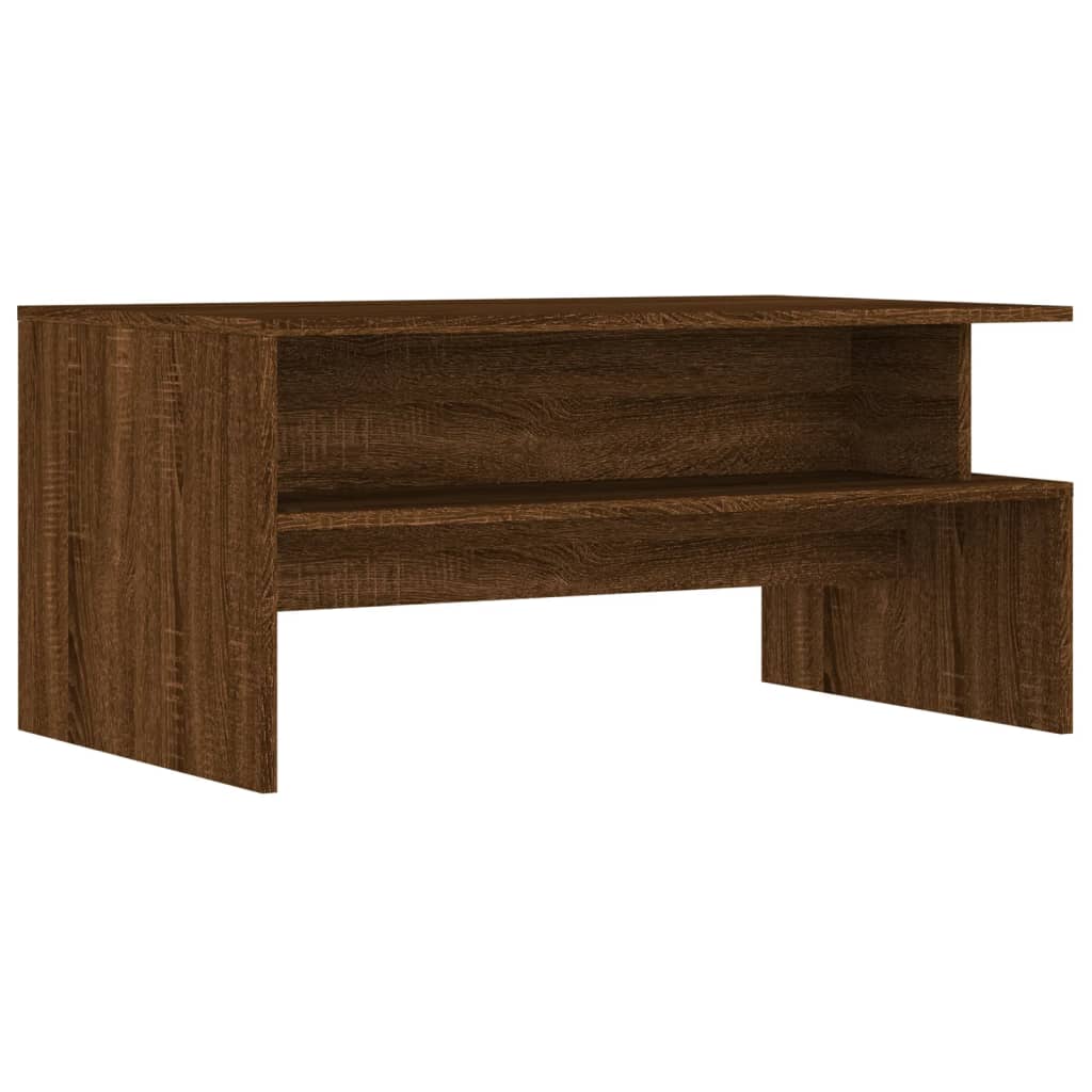 vidaXL Konferenčný stolík hnedý dub 90x55x42,5 cm kompozitné drevo