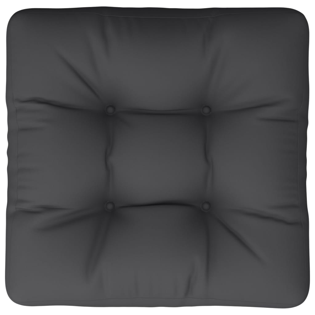 vidaXL Podložka na paletový nábytok, čierna 60x61,5x10 cm, látka