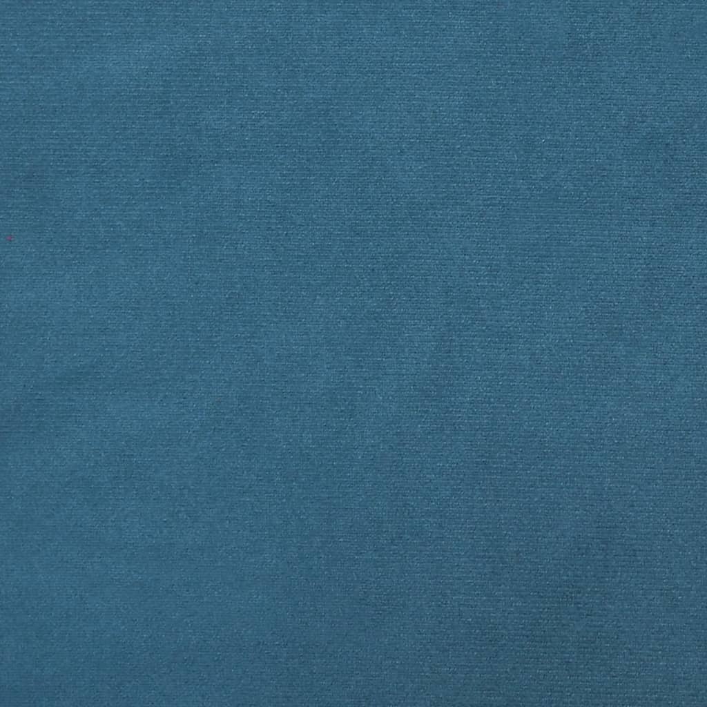 vidaXL Dekoratívne vankúše 2 ks modré Ø15x50 cm zamat