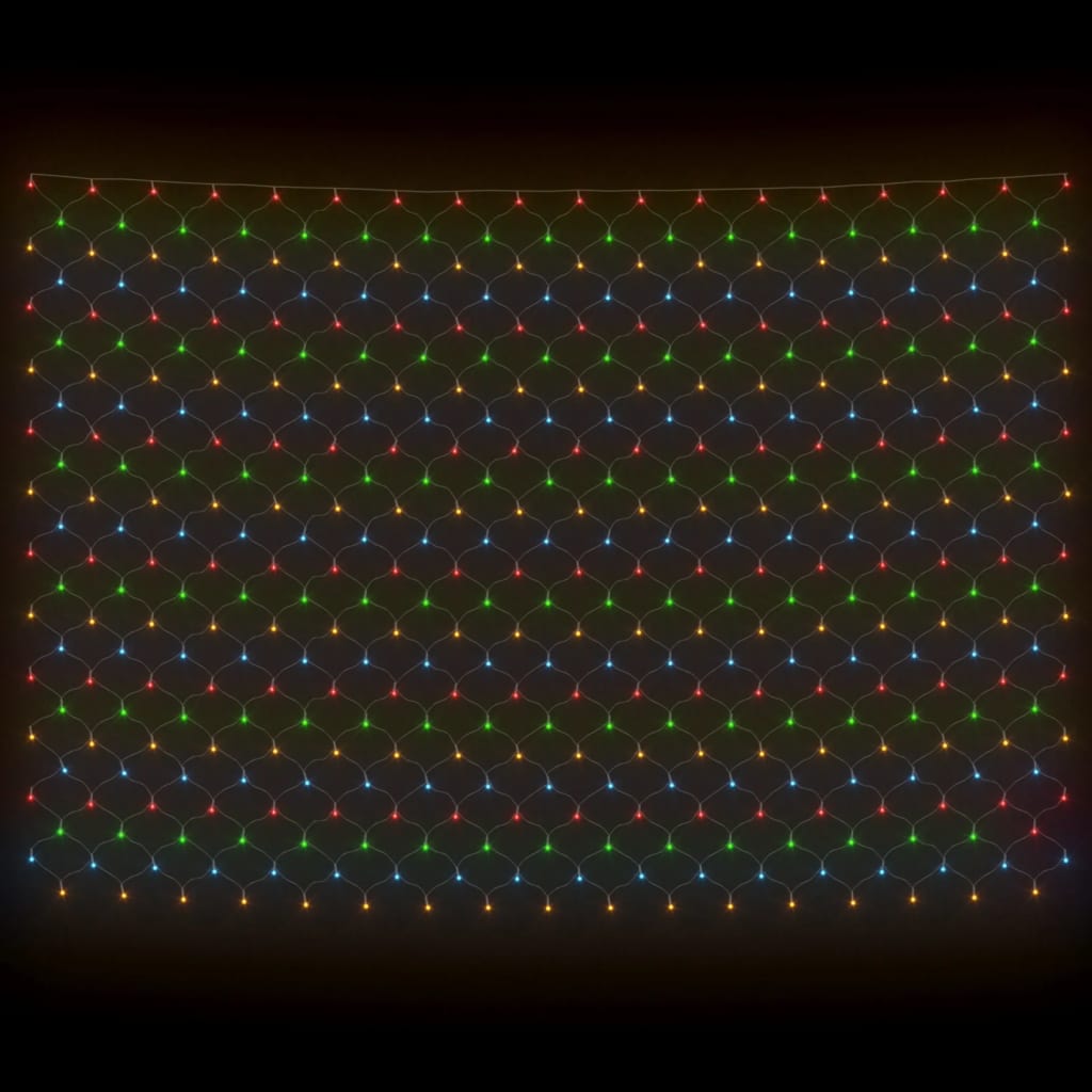 vidaXL Vianočná svetelná sieť farbná 4x4 m 544 LED interiér exteriér