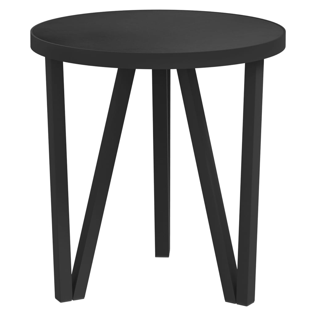 vidaXL Čajový stolík čierne Ø35 cm MDF
