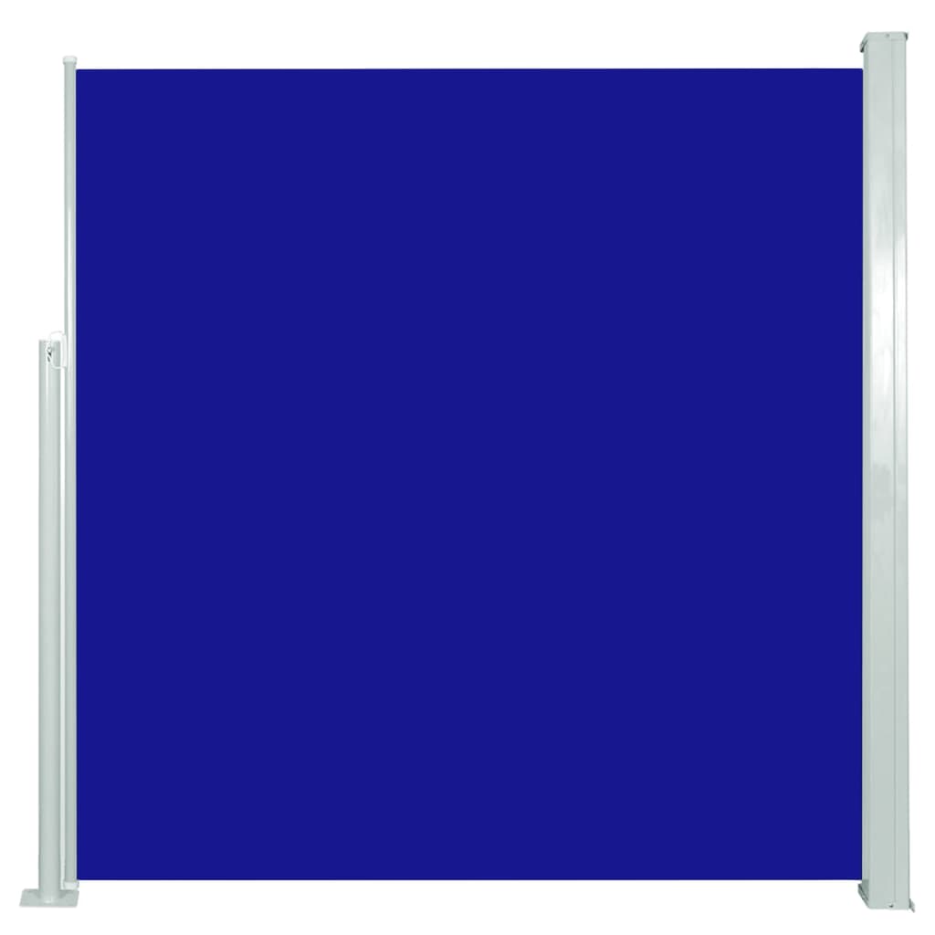 vidaXL Zaťahovacia bočná markíza modrá 140 x 300 cm